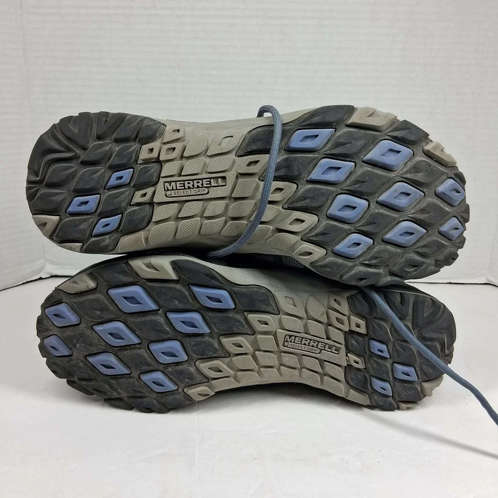 Merrell‎ Siren Edge 3 Womens 9.5 Hiking Shoes Black Blue Trail Sneakers J41316